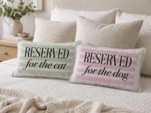 Cojín "Reserved for"